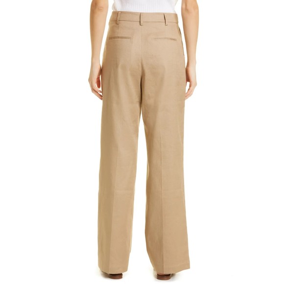 NWT Rails Women's Marnie Wide Leg Linen Blend Pants  size 12 in Driftwood - Picture 2 of 9